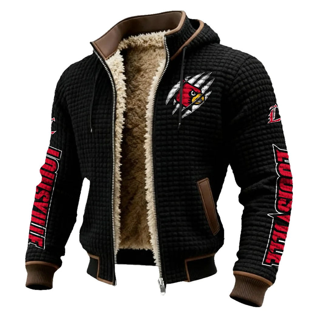 The Cardinal Power Fleece-Lined Hooded Jacket, Elite Athlete Winter Jacket HVN1441LC - Black - Image 2