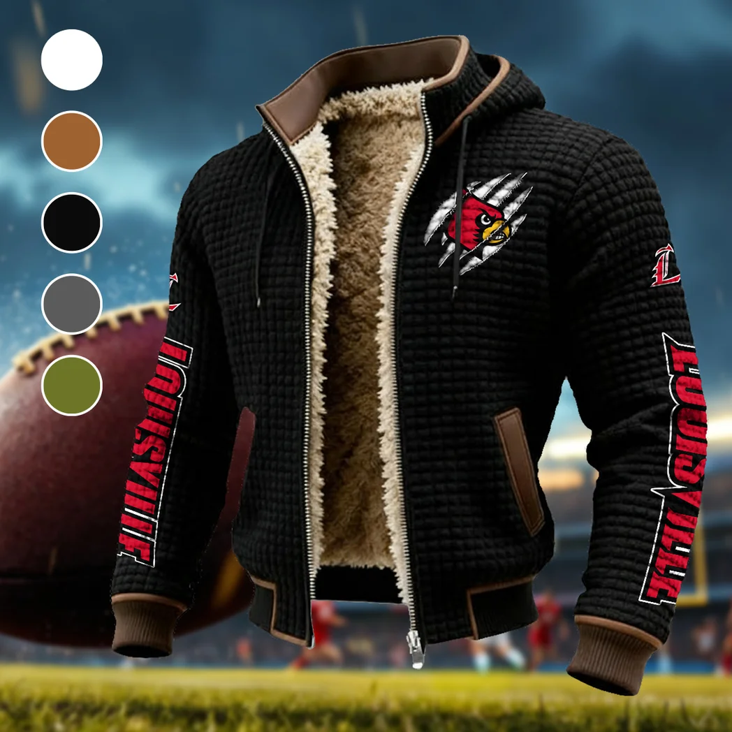 The Cardinal Power Fleece-Lined Hooded Jacket, Elite Athlete Winter Jacket HVN1441LC - Black