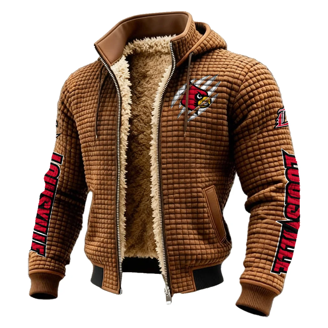The Cardinal Power Fleece-Lined Hooded Jacket, Elite Athlete Winter Jacket HVN1441LC - brown - Image 2