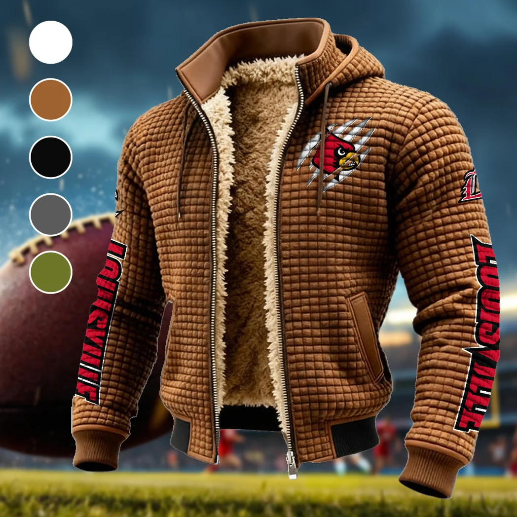 The Cardinal Power Fleece-Lined Hooded Jacket, Elite Athlete Winter Jacket HVN1441LC - brown