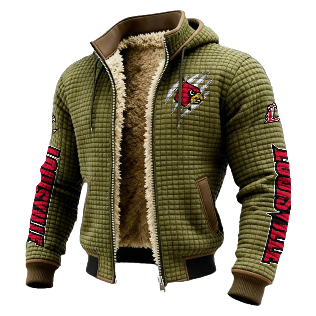 The Cardinal Power Fleece-Lined Hooded Jacket, Elite Athlete Winter Jacket HVN1441LC - Green - Image 2
