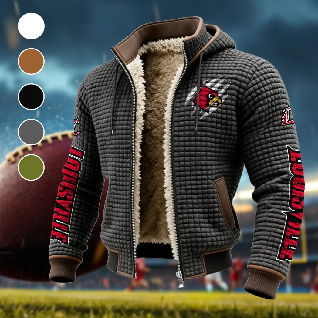 The Cardinal Power Fleece-Lined Hooded Jacket, Elite Athlete Winter Jacket HVN1441LC - Grey