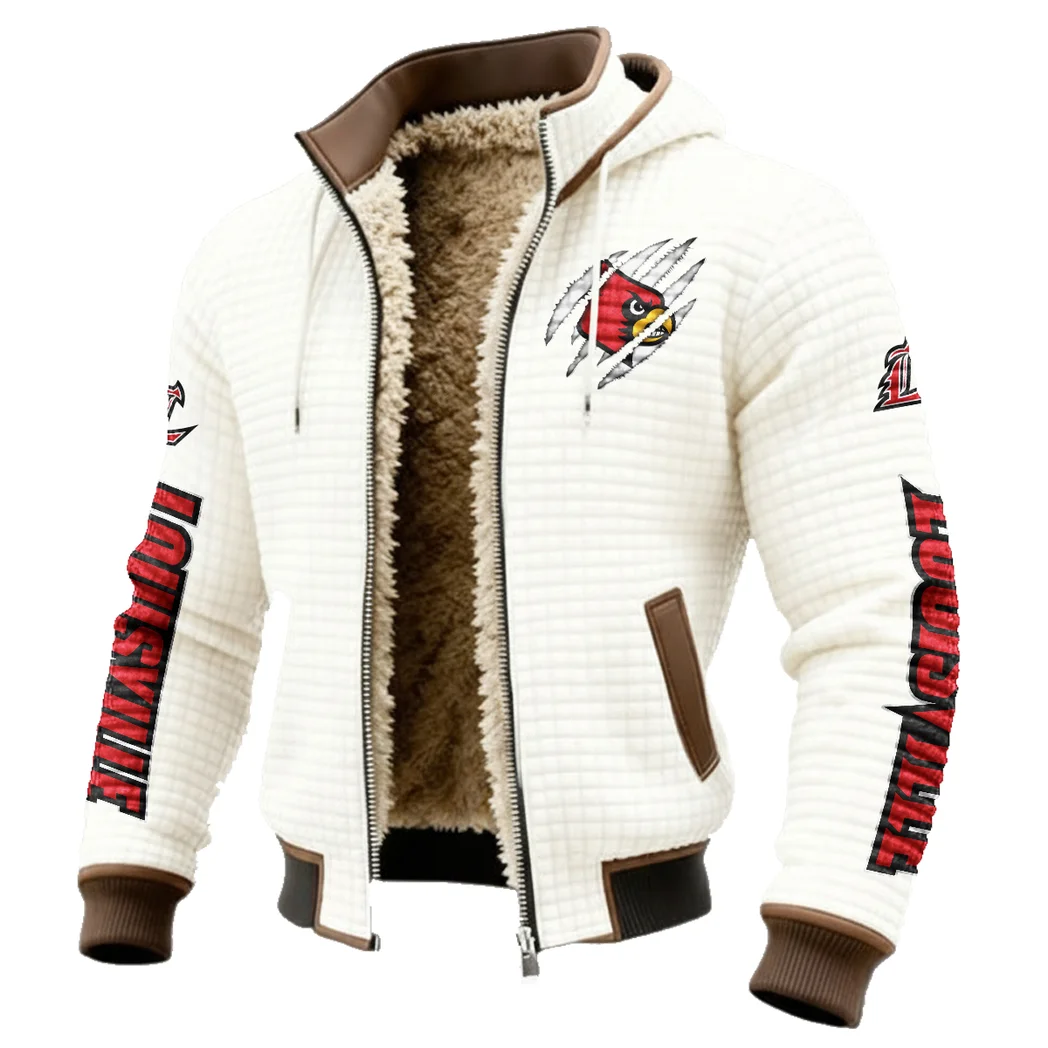 The Cardinal Power Fleece-Lined Hooded Jacket, Elite Athlete Winter Jacket HVN1441LC - White - Image 2