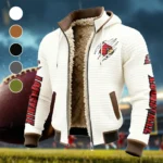 The Cardinal Power Fleece-Lined Hooded Jacket, Elite Athlete Winter Jacket HVN1441LC - White