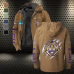 The Bayou Bengals Flannel Hoodie, Loyal Supporter Sport Hoodie HVN1441LS - Camel