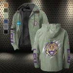 The Bayou Bengals Flannel Hoodie, Loyal Supporter Sport Hoodie HVN1441LS - Light Green