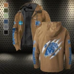 The Tiger Force Flannel Hoodie, Stadium Ready Flannel Hoodie HVN1441ME - Camel