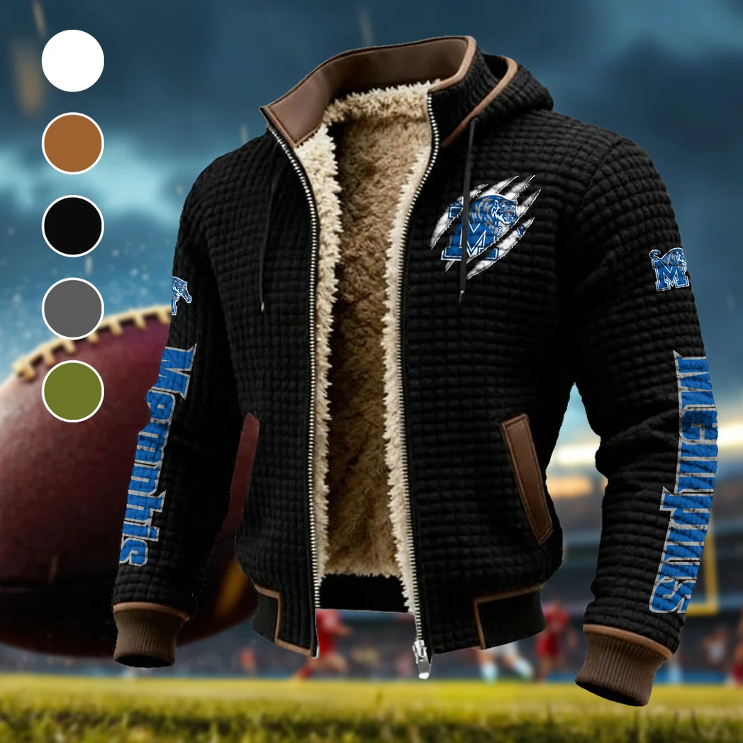 The Tiger Force Fleece-Lined Hooded Jacket, Ultra-Soft Plush Lined Jacket HVN1441ME - Black
