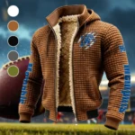 The Tiger Force Fleece-Lined Hooded Jacket, Ultra-Soft Plush Lined Jacket HVN1441ME - brown