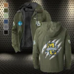 The Gold Force Flannel Hoodie, Fan Pride Hooded Flannel HVN1441MG - Green