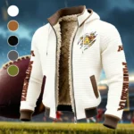 The Minnesota Elite Fleece-Lined Hooded Jacket, Storm-Ready Fleece-Lined Coat HVN1441MG - White