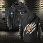 The Hurricane Flannel Hoodie, Everyday Game Fan Hoodie HVN1441MH - Black