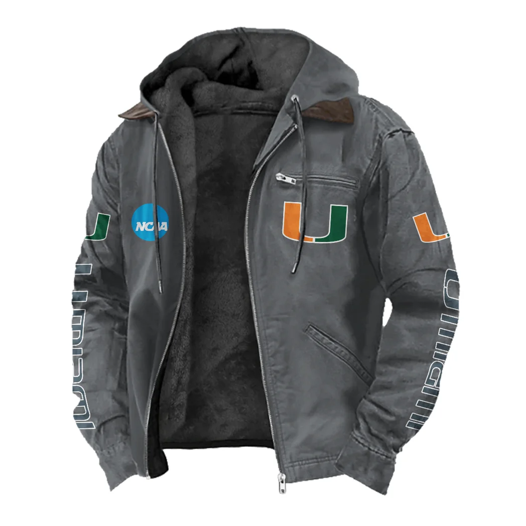 The Hurricane Flannel Hoodie, Everyday Game Fan Hoodie HVN1441MH - Gray - Image 2