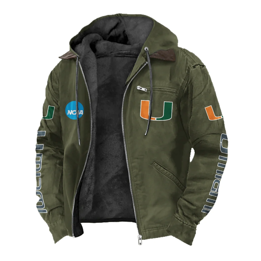 The Hurricane Flannel Hoodie, Everyday Game Fan Hoodie HVN1441MH - Green - Image 2