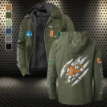 The Hurricane Flannel Hoodie, Everyday Game Fan Hoodie HVN1441MH - Green