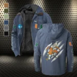 The Hurricane Flannel Hoodie, Everyday Game Fan Hoodie HVN1441MH - Navy Blue