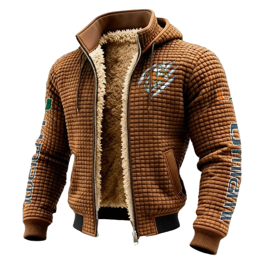 The Hurricane Fleece-Lined Hooded Jacket, Arctic Protection Hooded Zip HVN1441MH - brown - Image 2