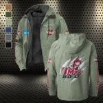 The UMass Power Flannel Hoodie, Warm Sport Spirit Hoodie HVN1441MM - Light Green