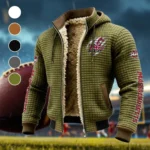 The UMass Power Fleece-Lined Hooded Jacket, Elemental Guard Sport Jacket HVN1441MM - Green