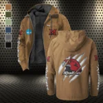 Miami Flannel Hoodie, Essential Fan Flannel Hoodie HVN1441MO - Camel