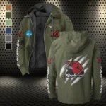 Miami Flannel Hoodie, Essential Fan Flannel Hoodie HVN1441MO - Green