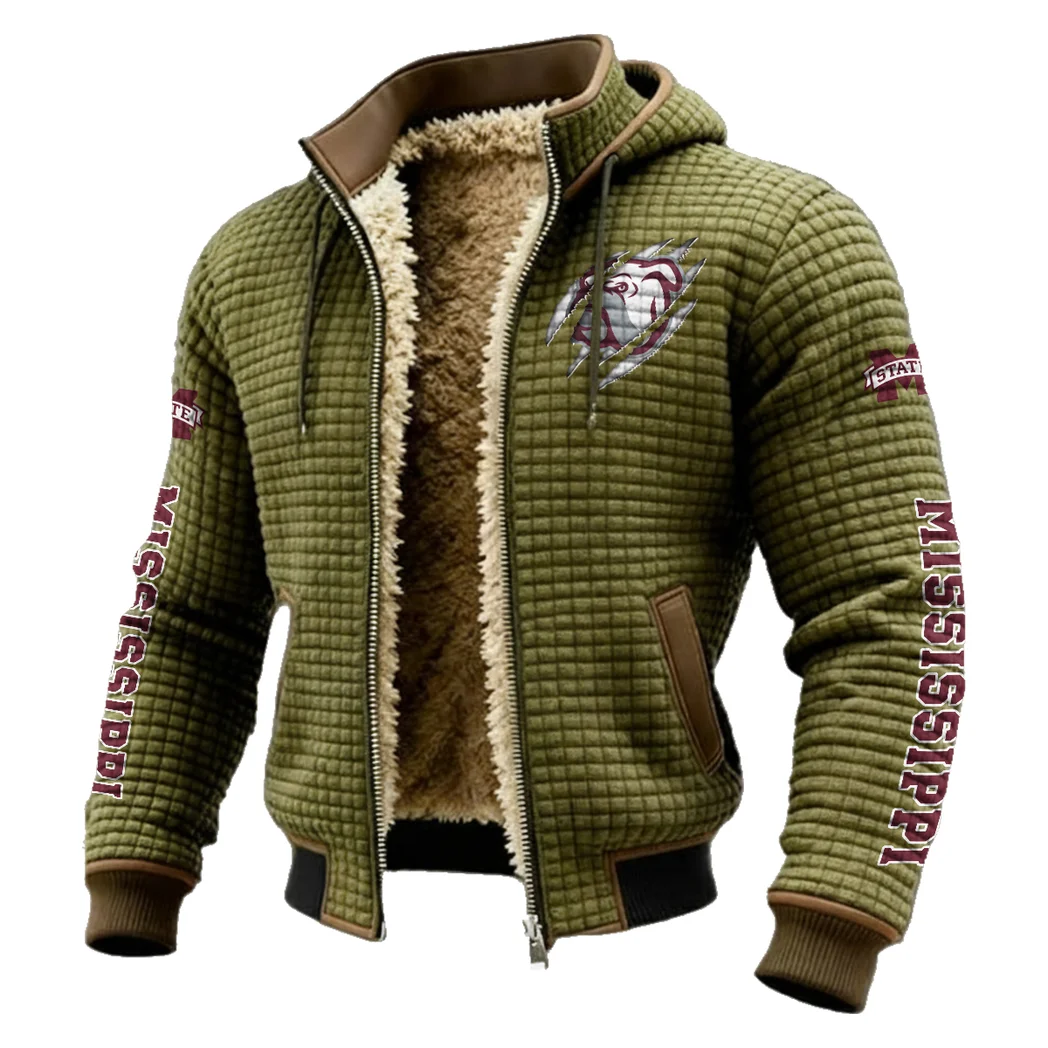 The Bulldog Nation Fleece-Lined Hooded Jacket, Sub-Zero Fleece-Lined Shield HVN1441MS - Green - Image 2