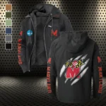 The Terrapin Flannel Hoodie, Game Day Hooded Flannel HVN1441MT - Black