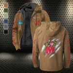 The Terrapin Flannel Hoodie, Game Day Hooded Flannel HVN1441MT - Camel