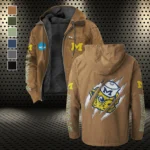 Team 145 Flannel Hoodie, Fan Squad Flannel Hoodie HVN1441MW - Camel