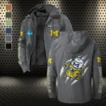 Team 145 Flannel Hoodie, Fan Squad Flannel Hoodie HVN1441MW - Gray