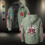 The Cornhuskers Flannel Hoodie, Everyday Supporter Hooded Flannel HVN1441NC - Light Green
