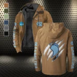 The Carolina Power Flannel Hoodie, Street Style Sport Hoodie HVN1441NC - Camel