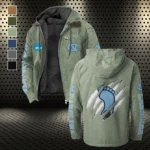 The Carolina Power Flannel Hoodie, Street Style Sport Hoodie HVN1441NC - Light Green