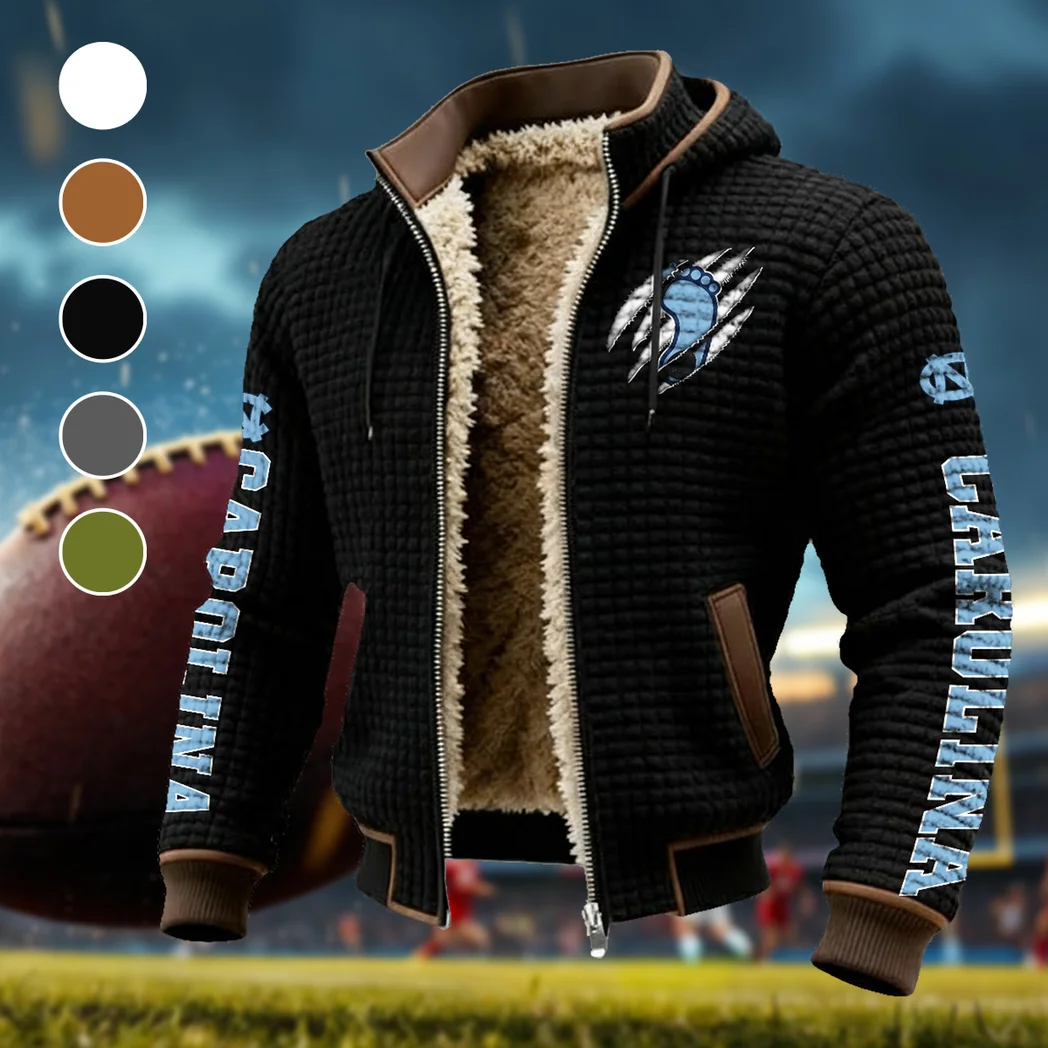 The Carolina Power Fleece-Lined Hooded Jacket, High-Density Comfort Fleece HVN1441NC - Black