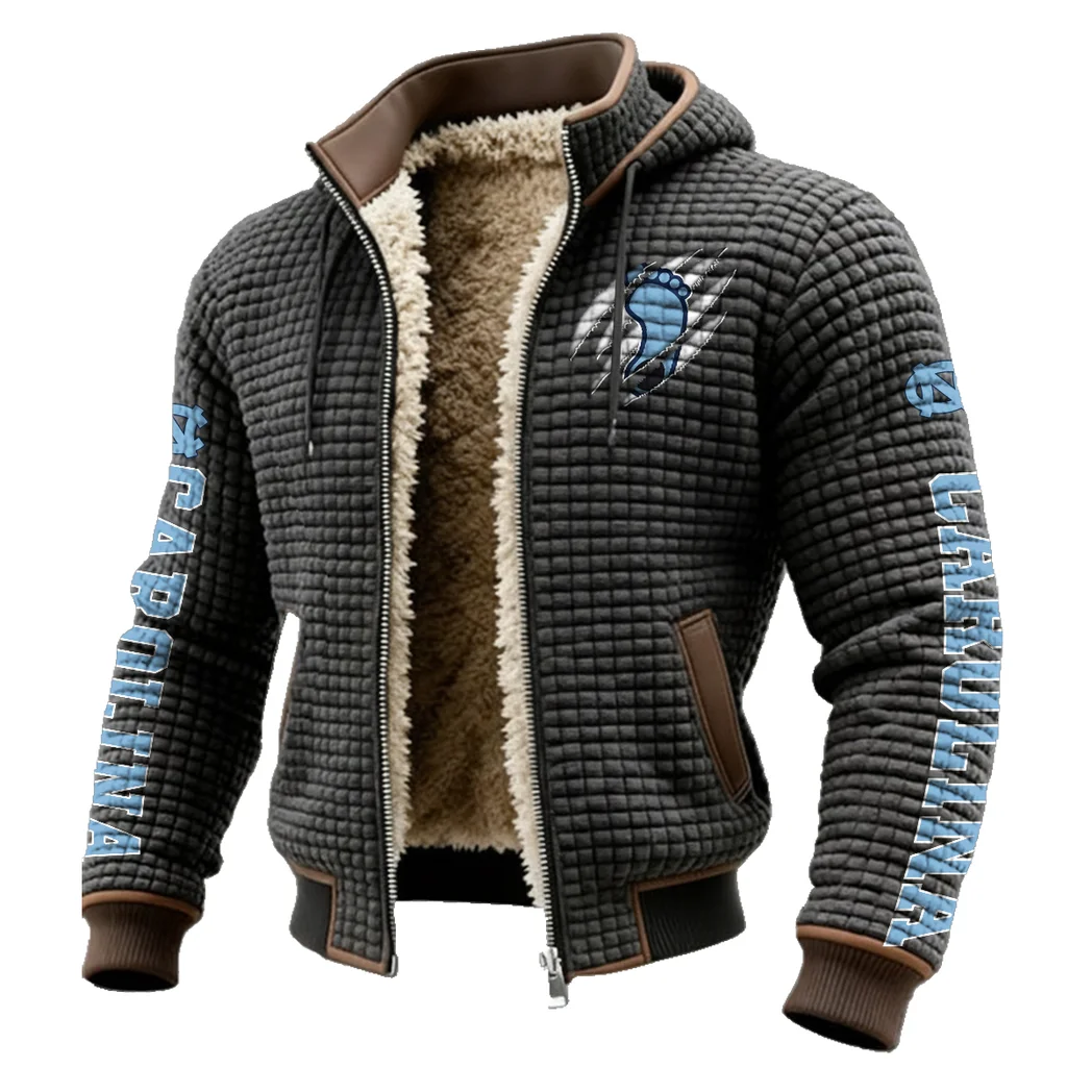 The Carolina Power Fleece-Lined Hooded Jacket, High-Density Comfort Fleece HVN1441NC - Grey - Image 2