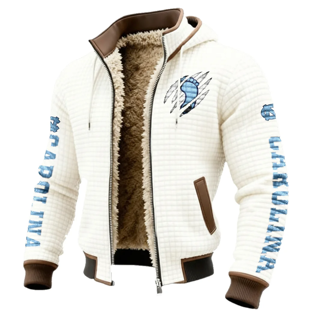 The Carolina Power Fleece-Lined Hooded Jacket, High-Density Comfort Fleece HVN1441NC - White - Image 2