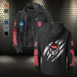 The Pack Flannel Hoodie, Team Spirit Flannel Hoodie HVN1441NC - Black