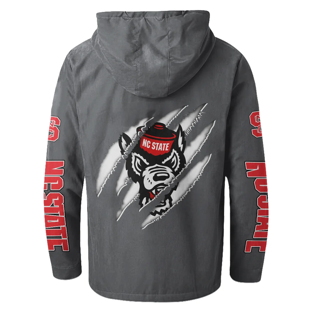 The Pack Flannel Hoodie, Team Spirit Flannel Hoodie HVN1441NC - Gray - Image 3