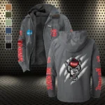 The Pack Flannel Hoodie, Team Spirit Flannel Hoodie HVN1441NC - Gray