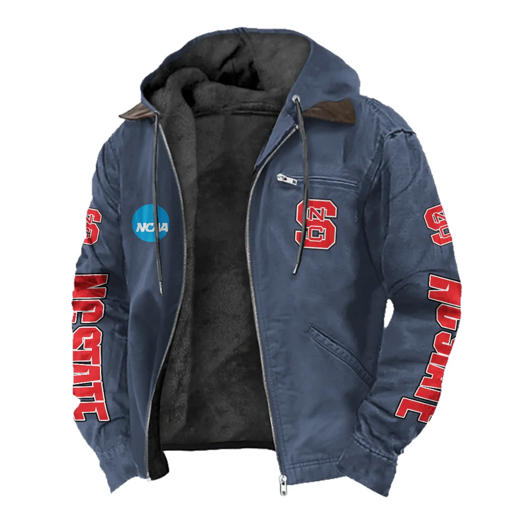 The Pack Flannel Hoodie, Team Spirit Flannel Hoodie HVN1441NC - Navy Blue - Image 2
