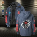 The Pack Flannel Hoodie, Team Spirit Flannel Hoodie HVN1441NC - Navy Blue