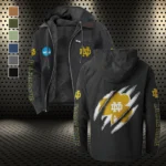 The Rovers Flannel Hoodie, Warm Fan Flannel Hoodie HVN1441ND - Black