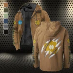 The Rovers Flannel Hoodie, Warm Fan Flannel Hoodie HVN1441ND - Camel
