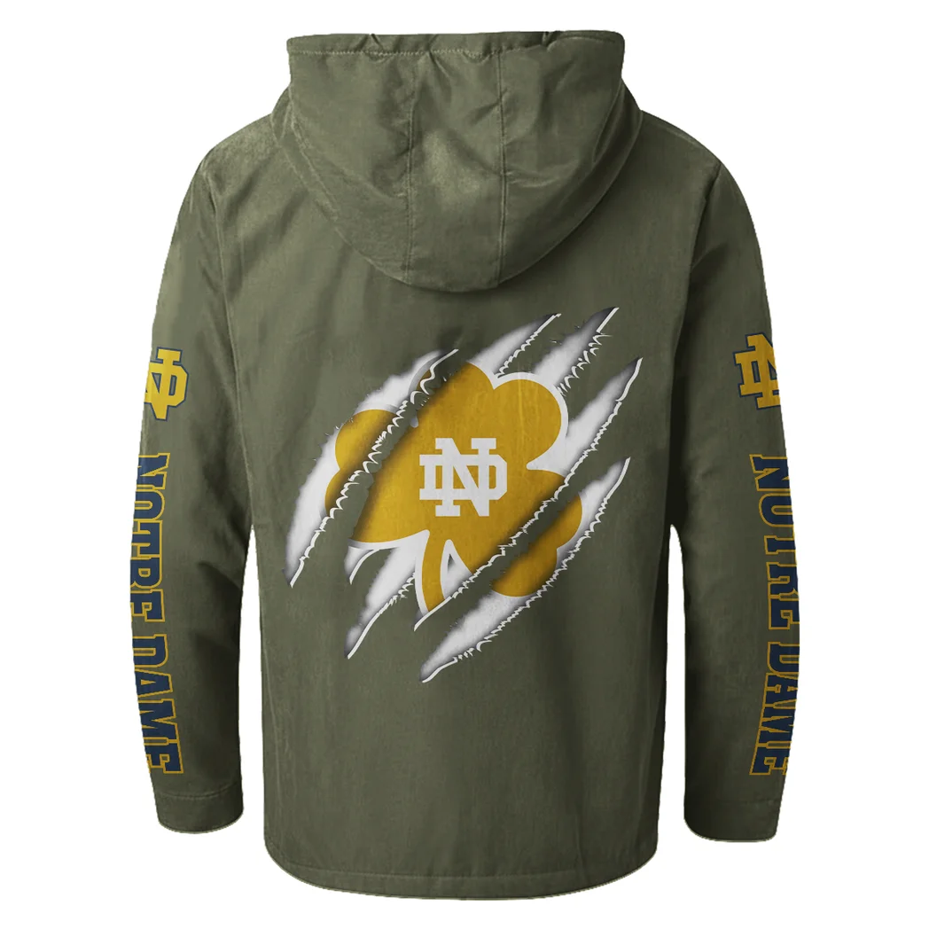 The Rovers Flannel Hoodie, Warm Fan Flannel Hoodie HVN1441ND - Green - Image 3