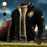 The Rovers Fleece-Lined Hooded Jacket, Premium Bonded Fleece Jacket HVN1441ND - Black