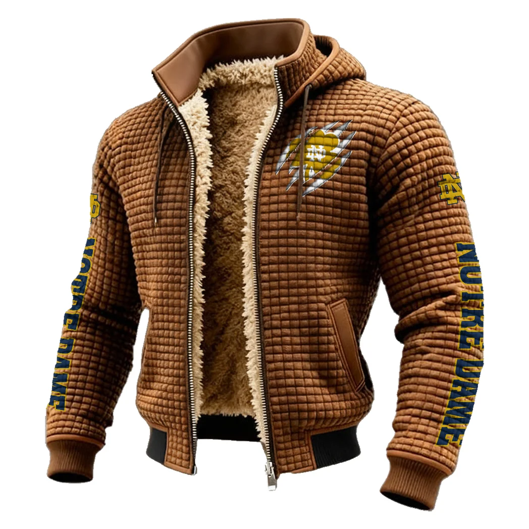 The Rovers Fleece-Lined Hooded Jacket, Premium Bonded Fleece Jacket HVN1441ND - brown - Image 2
