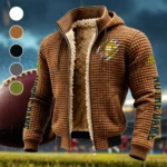 The Rovers Fleece-Lined Hooded Jacket, Premium Bonded Fleece Jacket HVN1441ND - brown