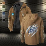 The Midshipmen Elite Flannel Hoodie, Supporter Spirit Hooded Flannel HVN1441NM - Camel