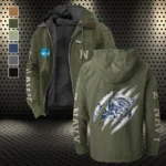 The Midshipmen Elite Flannel Hoodie, Supporter Spirit Hooded Flannel HVN1441NM - Green