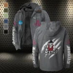 The Las Cruces Crew Flannel Hoodie, Classic Flannel Sport Hoodie HVN1441NM - Gray